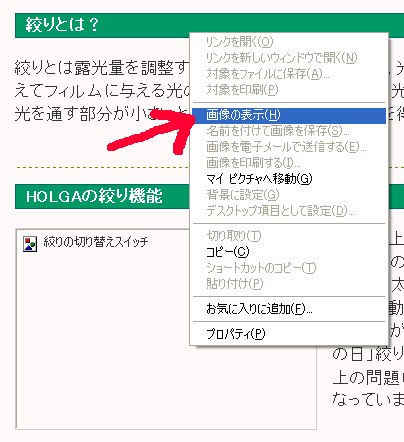 画像の表示